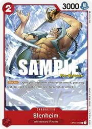 Blenheim · Super Pre-Release Stamp OP02-012