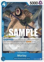 Morley · Super Pre-Release Stamp OP02-061