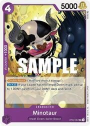 Minotaur · Super Pre-Release Stamp OP02-087