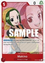 Makino · Super Pre-Release Stamp OP02-015