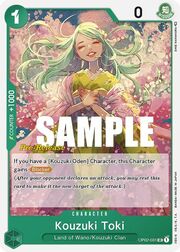 Kouzuki Toki · Super Pre-Release Stamp OP02-031