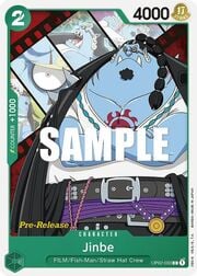Jinbe · Super Pre-Release Stamp OP02-033