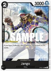 Jango · Super Pre-Release Stamp OP02-100