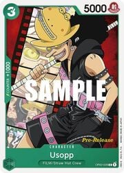Usopp · Super Pre-Release Stamp OP02-028