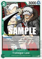 Trafalgar Law · Super Pre-Release Stamp OP02-035