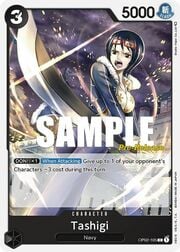 Tashigi · Super Pre-Release Stamp OP02-105