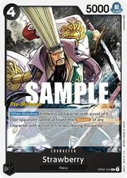 Strawberry · Super Pre-Release Stamp OP02-101