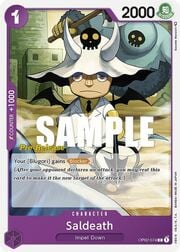 Saldeath · Super Pre-Release Stamp OP02-074