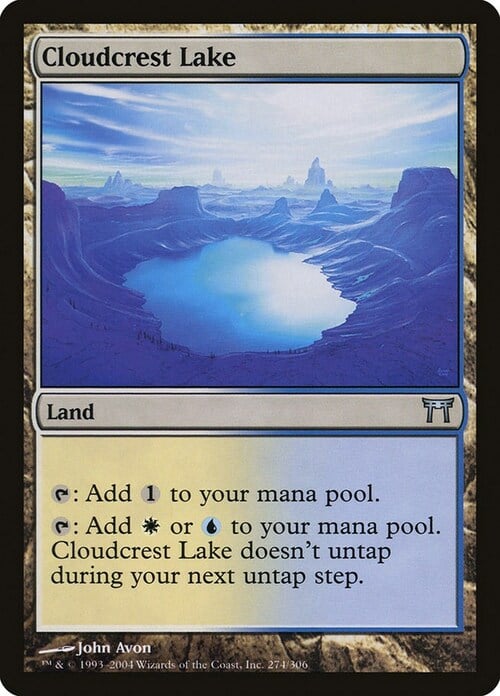 Cloudcrest Lake Card Front