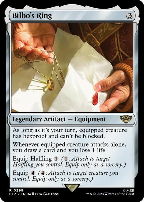 Bilbo's Ring Card Front
