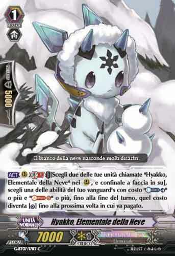 Snow Elemental, Hyakko Card Front