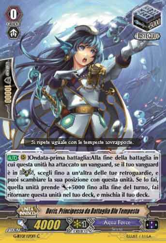Blue Storm Battle Princess, Doris Card Front