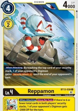 Reppamon Card Front