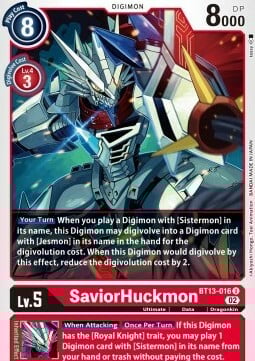 SaviorHuckmon Card Front