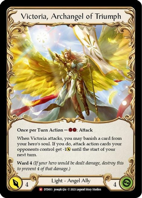 Figment of Triumph // Victoria, Archangel of Triumph Card Front