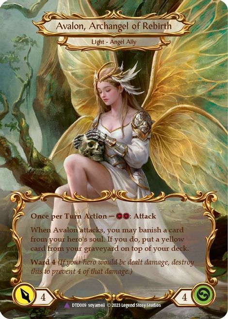 Figment of Rebirth // Avalon, Archangel of Rebirth Card Front