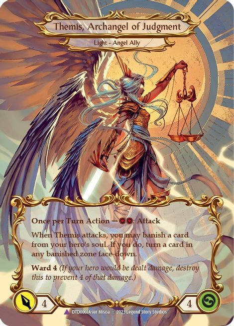 Figment of Judgment // Themis, Archangel of Judgment Card Front