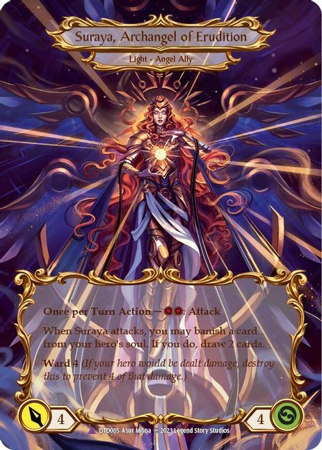 Figment of Erudition // Suraya, Archangel of Erudition Card Front