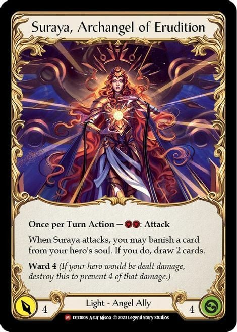 Figment of Erudition // Suraya, Archangel of Erudition Card Front