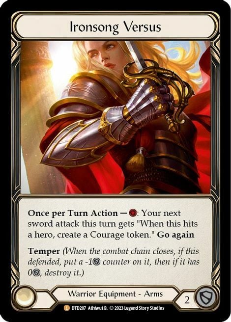 Ironsong Versus Card Front