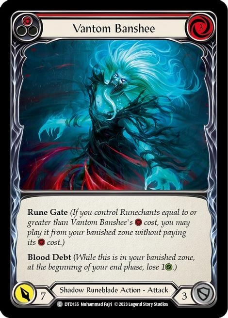 Vantom Banshee - Red Card Front