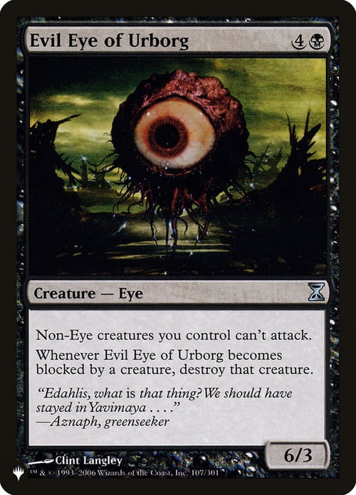 Evil Eye of Urborg Card Front