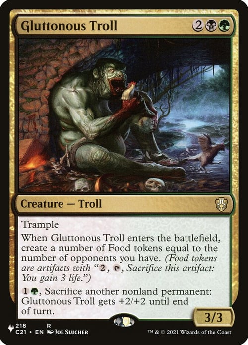 Gluttonous Troll Card Front