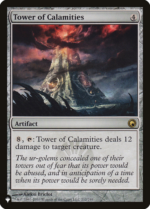 Tower of Calamities Card Front