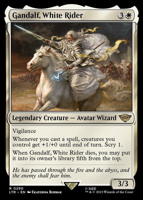 Gandalf, White Rider Card Front