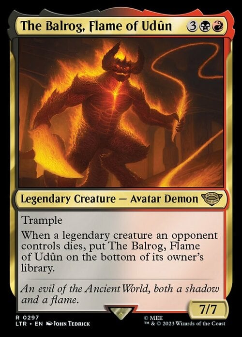 The Balrog, Flame of Udûn Card Front