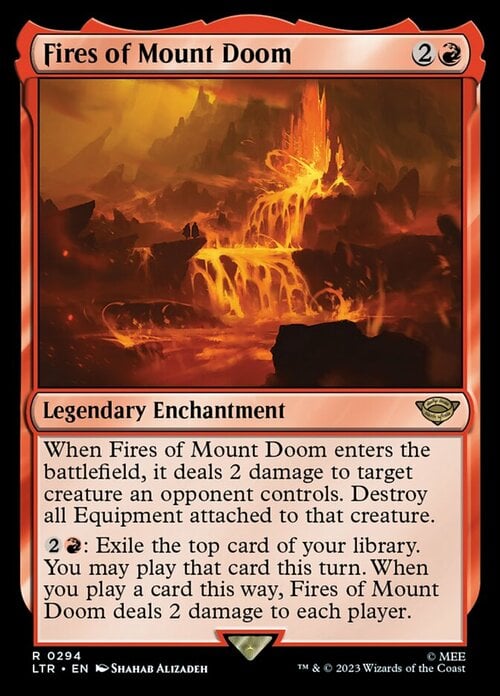 Fires of Mount Doom Card Front