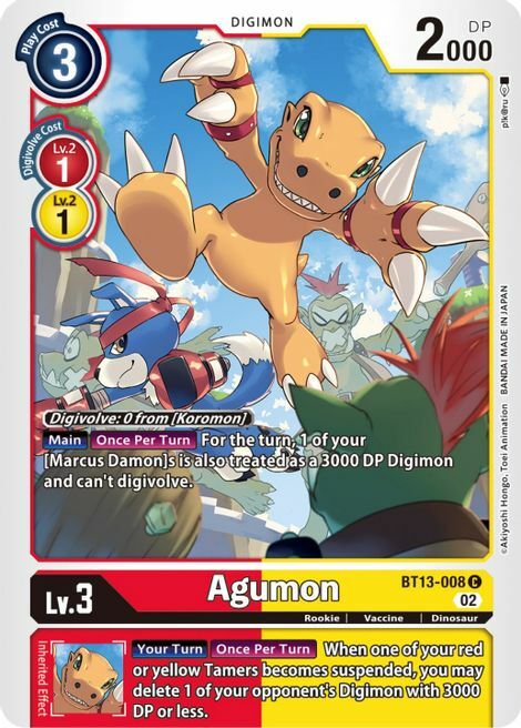 Agumon Card Front
