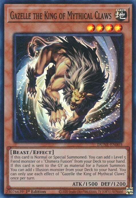 Gazelle the King of Mythical Claws Card Front