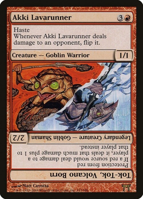 Akki Lavarunner // Tok-Tok, Volcano Born Card Front