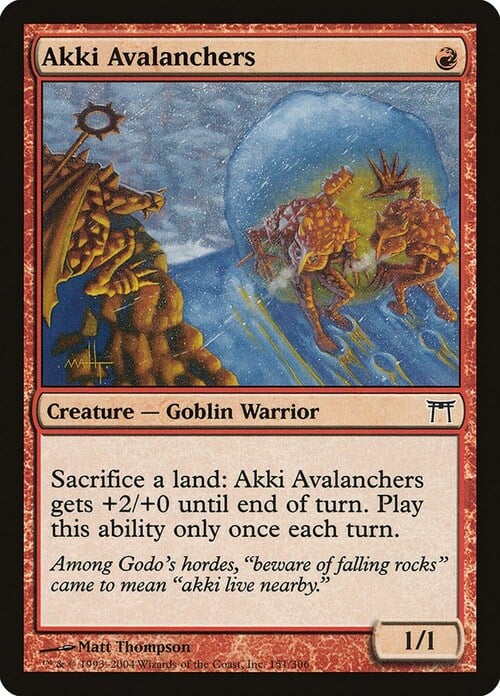 Akki Avalanchers Card Front