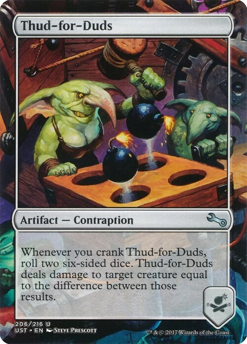 Thud-for-Duds Card Front