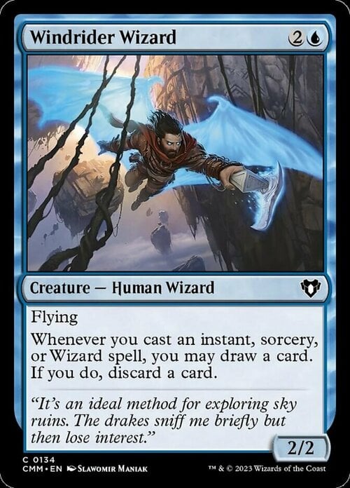 Windrider Wizard Card Front