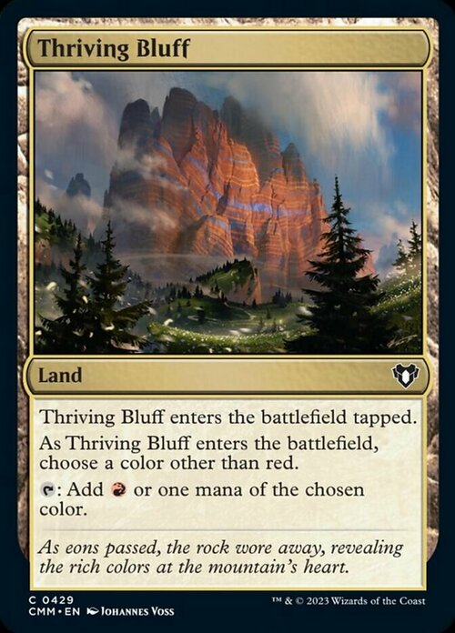 Thriving Bluff Card Front