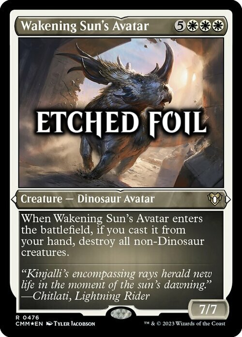 Wakening Sun's Avatar Card Front