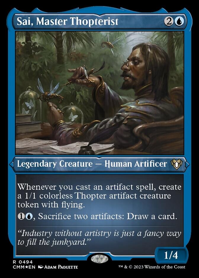 thopter deck mtg commander Magic The Gathering - Masters - Sai, Master Thopterist The Gathering Sai, Master Thopterist Commander Masters