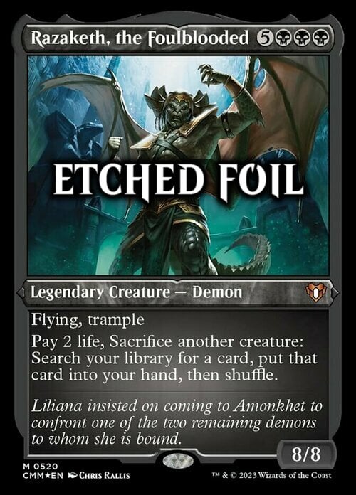 Razaketh, the Foulblooded Card Front