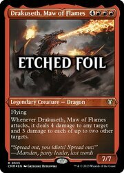 Drakuseth, Maw of Flames · Etched Foil 535