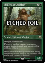 Stonehoof Chieftain · Etched Foil 573