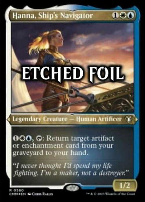 Hanna, Ship's Navigator Card Front