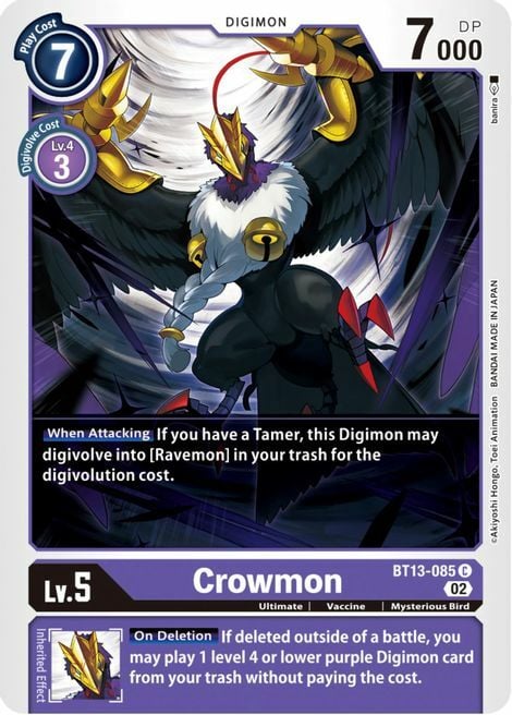 Crowmon Card Front