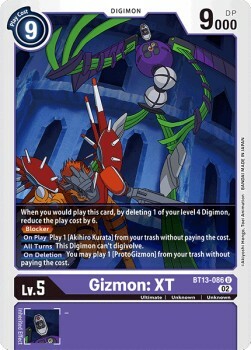 Gizmon: XT Card Front