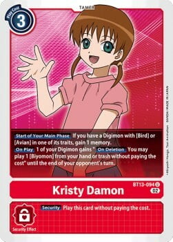 Kristy Damon Card Front