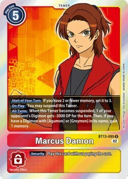 Marcus Damon Card Front