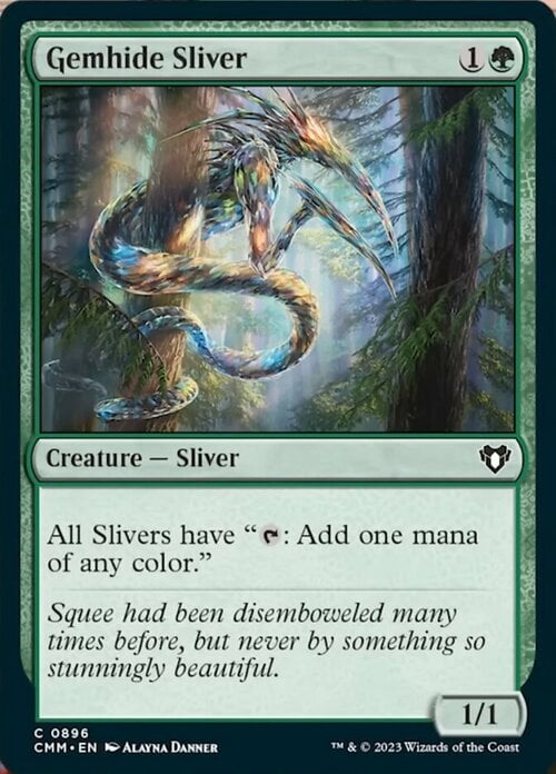 Gemhide Sliver Commander Masters Decks Magic CardTrader