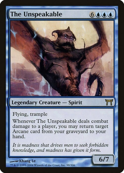 The Unspeakable Card Front